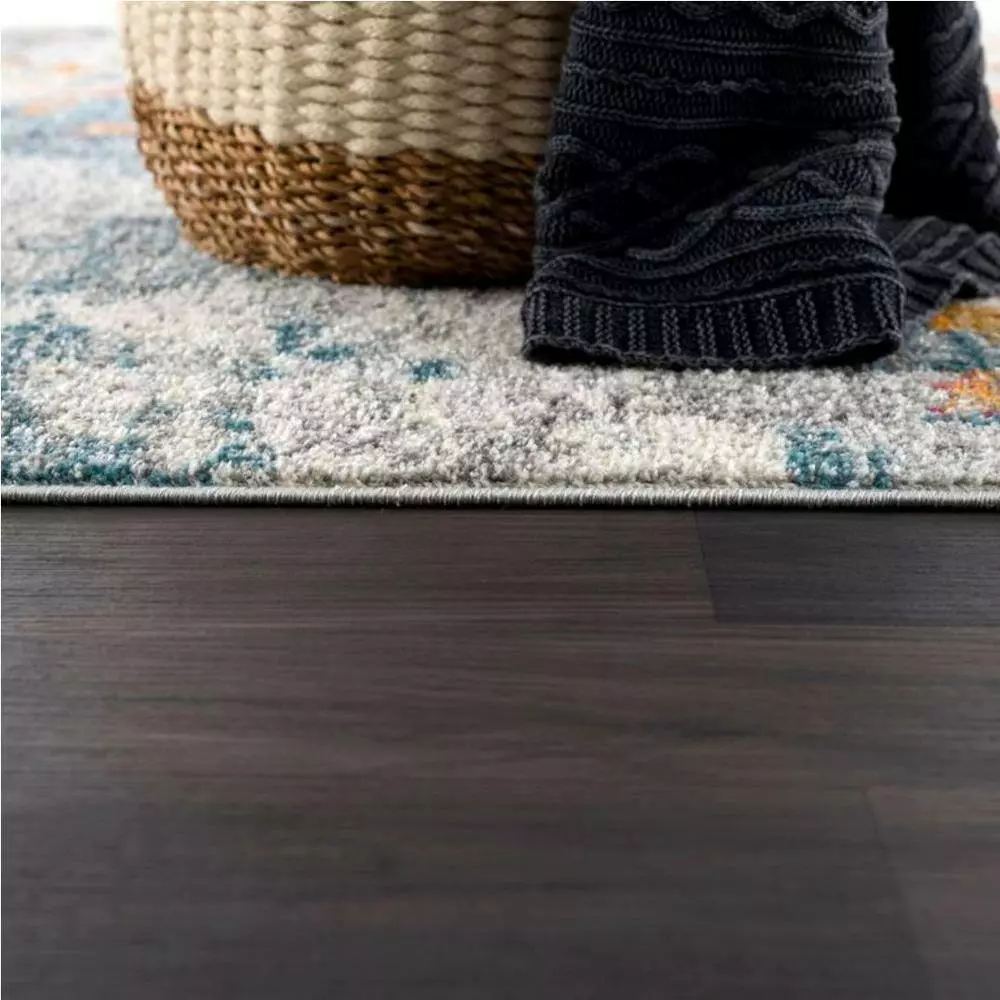 Malibu Grey 4 ft. x 6 ft. Abstract Polypropylene Area Rug by Abani 9 Malibu Grey 4 ft. x 6 ft. Abstract Polypropylene Area Rug by Abani - Image 7