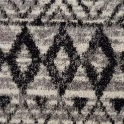 Malibu Grey 7.9 ft. x 10.2 ft. Geometric Polypropylene Area Rug by Abani -Abani Sales grey abani area rugs mal150a 8 1f 1000