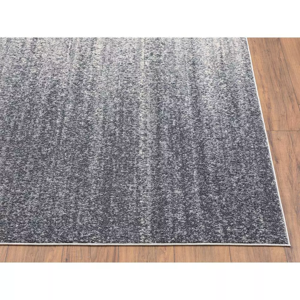 Quartz Grey 5 ft. 3 ft. x 7 ft. 6 in. Abstract Polypropylene Area Rug by Abani 5 Quartz Grey 5 ft. 3 ft. x 7 ft. 6 in. Abstract Polypropylene Area Rug by Abani - Image 3