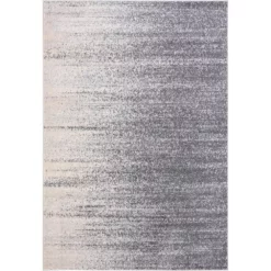 Quartz Grey 5 ft. 3 ft. x 7 ft. 6 in. Abstract Polypropylene Area Rug by Abani