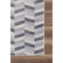 Quartz Grey 5 ft. 3 ft. x 7 ft. 6 in. Geometric Polypropylene Area Rug by Abani 11 Quartz Grey 5 ft. 3 ft. x 7 ft. 6 in. Geometric Polypropylene Area Rug by Abani -Abani Sales grey abani area rugs qrz170a 5 40 1000