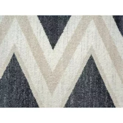 Tulum Grey 5.3 ft. x 7.6 ft. Abstract Polypropylene Area Rug by Abani -Abani Sales grey abani area rugs tul130a 5 4f 1000