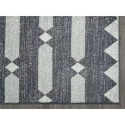 Tulum Grey 5.3 ft. x 7.6 ft. Abstract Polypropylene Area Rug by Abani 11 Tulum Grey 5.3 ft. x 7.6 ft. Abstract Polypropylene Area Rug by Abani -Abani Sales grey abani area rugs tul150b 5 40 1000