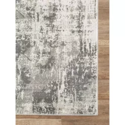 Urbana Grey 3 ft. x 5 ft. Distressed Polypropylene Area Rug by Abani -Abani Sales grey abani area rugs urb100a 3 40 1000