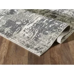 Urbana Grey 3 ft. x 5 ft. Distressed Polypropylene Area Rug by Abani -Abani Sales grey abani area rugs urb100a 3 4f 1000