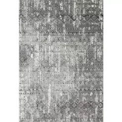 Urbana Grey 7.9 ft. x 10.2 ft. Distressed Polypropylene Area Rug by Abani