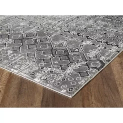 Urbana Grey 7.9 ft. x 10.2 ft. Distressed Polypropylene Area Rug by Abani -Abani Sales grey abani area rugs urb110a 8 c3 1000