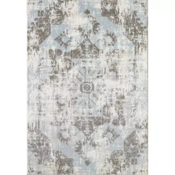 Urbana Grey 3 ft. x 5 ft. Distressed Polypropylene Area Rug by Abani
