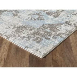 Urbana Grey 3 ft. x 5 ft. Distressed Polypropylene Area Rug by Abani -Abani Sales grey abani area rugs urb130a 3 c3 1000