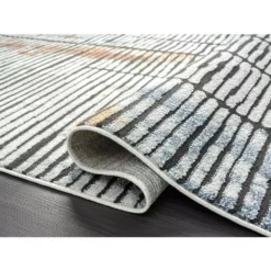 Venus Grey 6 ft. x 9 ft. Abstract Polypropylene Area Rug by Abani 14 Venus Grey 6 ft. x 9 ft. Abstract Polypropylene Area Rug by Abani -Abani Sales grey abani area rugs vns140a 6 4f 1000