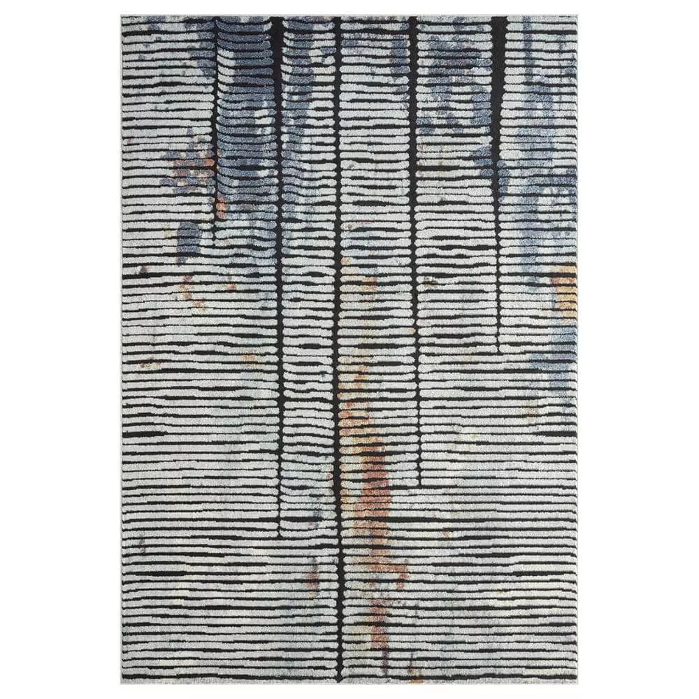 Venus Grey 6 ft. x 9 ft. Abstract Polypropylene Area Rug by Abani 3 Venus Grey 6 ft. x 9 ft. Abstract Polypropylene Area Rug by Abani