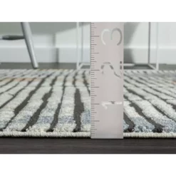 Venus Grey 6 ft. x 9 ft. Abstract Polypropylene Area Rug by Abani 18 Venus Grey 6 ft. x 9 ft. Abstract Polypropylene Area Rug by Abani -Abani Sales grey abani area rugs vns140a 6 76 1000