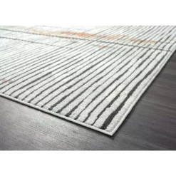 Venus Grey 6 ft. x 9 ft. Abstract Polypropylene Area Rug by Abani 13 Venus Grey 6 ft. x 9 ft. Abstract Polypropylene Area Rug by Abani -Abani Sales grey abani area rugs vns140a 6 c3 1000