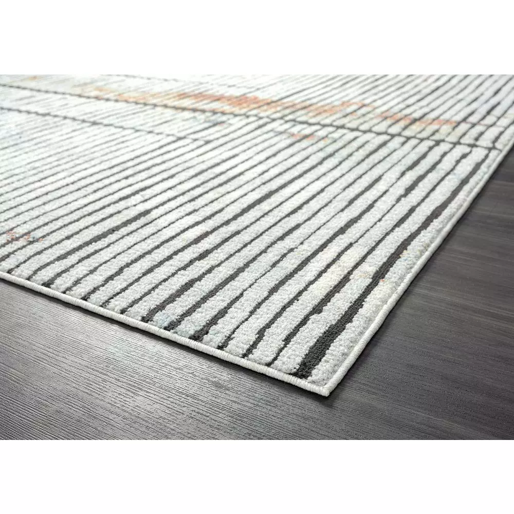 Venus Grey 6 ft. x 9 ft. Abstract Polypropylene Area Rug by Abani 5 Venus Grey 6 ft. x 9 ft. Abstract Polypropylene Area Rug by Abani - Image 3