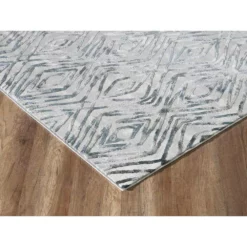 Vista Grey 5.3 ft. x 7.6 ft. Abstract Polyester Area Rug by Abani -Abani Sales grey abani area rugs vst100a 5 1f 1000