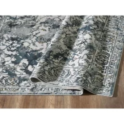Vista Grey 5.3 ft. x 7.6 ft. Abstract Polyester Area Rug by Abani -Abani Sales grey abani area rugs vst120a 5 4f 1000