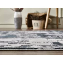 Vista Grey 7.9 ft. x 10.2 ft. Abstract Polyester Area Rug by Abani -Abani Sales grey abani area rugs vst130b 8 1f 1000