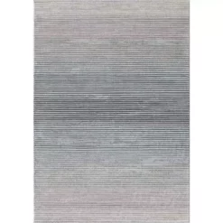 Vista Grey 4 ft. x 6 ft. Abstract Polyester Area Rug by Abani