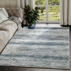 Vista Grey 2 ft. x 8 ft. Abstract Polyester Area Rug by Abani -Abani Sales grey abani area rugs vst170a 28 31 1000