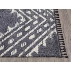 Willow Grey 7 ft. 9 in. x 10 ft. 2 in. Shag Polypropylene Area Rug by Abani 11 Willow Grey 7 ft. 9 in. x 10 ft. 2 in. Shag Polypropylene Area Rug by Abani -Abani Sales grey abani area rugs wil140a 8 40 1000