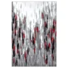 Porto Grey/Red 6 ft. x 9 ft. Abstract Polypropylene Area Rug by Abani -Abani Sales grey red abani area rugs prt140e 6 64 1000