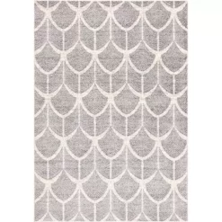 Eden Ivory 3 ft. x 5 ft. Abstract Polypropylene Area Rug by Abani