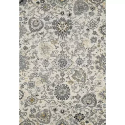 Lennox Ivory 5.3 ft. x 7.6 ft. Abstract Polypropylene Area Rug by Abani