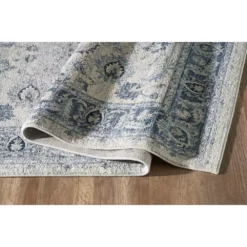 Troy Ivory 5.3 ft. x 7.6 ft. Oriental Polypropylene Area Rug by Abani -Abani Sales ivory abani area rugs try130a 5 4f 1000