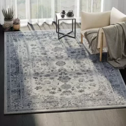 Troy Ivory 7 ft. 9 in. x 10 ft. 2 in. Oriental Polypropylene Area Rug by Abani -Abani Sales ivory abani area rugs try150a 8 31 1000