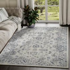 Troy Ivory 5.3 ft. x 7.6 ft. Oriental Polypropylene Area Rug by Abani 13 Troy Ivory 5.3 ft. x 7.6 ft. Oriental Polypropylene Area Rug by Abani -Abani Sales ivory abani area rugs try160a 5 31 1000
