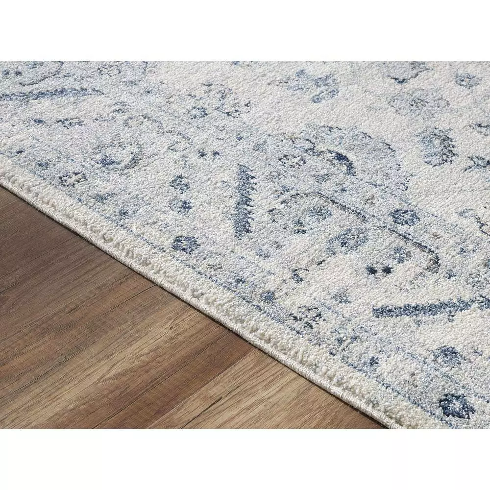 Troy Ivory 5.3 ft. x 7.6 ft. Oriental Polypropylene Area Rug by Abani 5 Troy Ivory 5.3 ft. x 7.6 ft. Oriental Polypropylene Area Rug by Abani - Image 3