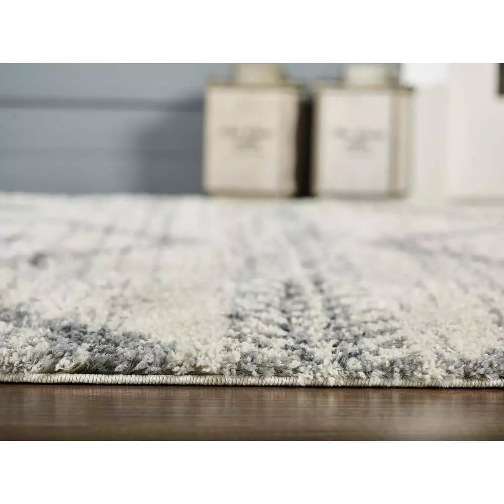 Willow Ivory 6 ft. x 9 ft. Moroccan Polypropylene Area Rug by Abani 8 Willow Ivory 6 ft. x 9 ft. Moroccan Polypropylene Area Rug by Abani - Image 6