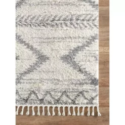 Willow Ivory 6 ft. x 9 ft. Moroccan Polypropylene Area Rug by Abani 12 Willow Ivory 6 ft. x 9 ft. Moroccan Polypropylene Area Rug by Abani -Abani Sales ivory abani area rugs wil110a 6 40 1000