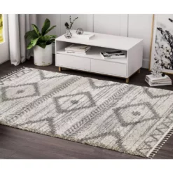 Willow Ivory 6 ft. x 9 ft. Moroccan Polypropylene Area Rug by Abani 16 Willow Ivory 6 ft. x 9 ft. Moroccan Polypropylene Area Rug by Abani -Abani Sales ivory abani area rugs wil110a 6 44 1000