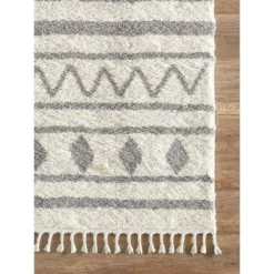 Willow Ivory 7 ft. 9 in. x 10 ft. 2 in. Moroccan Polypropylene Area Rug by Abani -Abani Sales ivory abani area rugs wil120a 8 40 1000