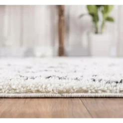 Willow Ivory 7 ft. 9 in. x 10 ft. 2 in. Shag Polypropylene Area Rug by Abani 14 Willow Ivory 7 ft. 9 in. x 10 ft. 2 in. Shag Polypropylene Area Rug by Abani -Abani Sales ivory abani area rugs wil160a 8 1f 1000