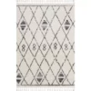 Willow Ivory 7 ft. 9 in. x 10 ft. 2 in. Shag Polypropylene Area Rug by Abani