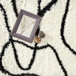 Willow Ivory 7 ft. 9 in. x 10 ft. 2 in. Shag Polypropylene Area Rug by Abani -Abani Sales ivory abani area rugs wil190a 8 44 1000