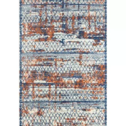 Casa Multi 6 ft. x 9 ft. Distressed Polypropylene Area Rug by Abani