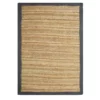 Jute Natural 6 ft. x 9 ft. Geometric Jute Area Rug by Abani