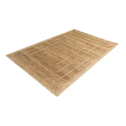 Jute Natural 7.9 ft. x 10.2 ft. Geometric Jute Area Rug by Abani -Abani Sales natural abani area rugs jut120a 8 4f 1000