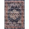 Babylon Navy 4 ft. x 6 ft. Oriental Polypropylene Area Rug by Abani -Abani Sales navy abani area rugs byl100a 4 64 1000