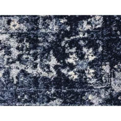 Troy Navy 5 ft. 3 ft. x 7 ft. 6 in. Oriental Polypropylene Area Rug by Abani -Abani Sales navy abani area rugs try120a 5 c3 1000