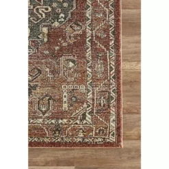 Mesa Orange 4 ft. x 6 ft. Distressed Polypropylene Area Rug by Abani 11 Mesa Orange 4 ft. x 6 ft. Distressed Polypropylene Area Rug by Abani -Abani Sales orange abani area rugs mes120a 4 40 1000