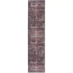 Paloma Red 6 ft. x 9 ft. Oriental Polyester Area Rug by Abani -Abani Sales red abani area rugs pal100a 6 1f 1000
