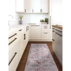 Paloma Red 6 ft. x 9 ft. Oriental Polyester Area Rug by Abani -Abani Sales red abani area rugs pal130a 6 44 1000