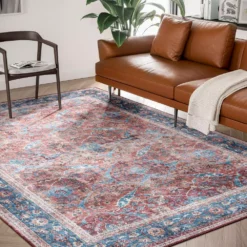 Paloma Red 2 ft. x 10 ft. Oriental Polyester Area Rug by Abani -Abani Sales red abani area rugs pal170a 29 31 1000