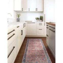 Paloma Red 2 ft. x 10 ft. Oriental Polyester Area Rug by Abani -Abani Sales red abani area rugs pal170a 29 44 1000