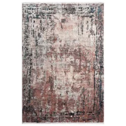 Azure Rust 5 ft. 3 in. x 7 ft. 6 in. Oriental Polyester Area Rug by Abani