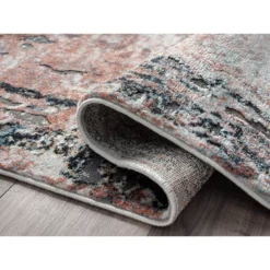 Azure Rust 5 ft. 3 in. x 7 ft. 6 in. Oriental Polyester Area Rug by Abani -Abani Sales rust abani area rugs azr240a 5 c3 1000